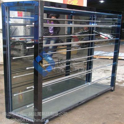 镜面玫瑰金不锈钢酒柜 玻璃酒柜 红酒展示柜 加工定制 品质保证