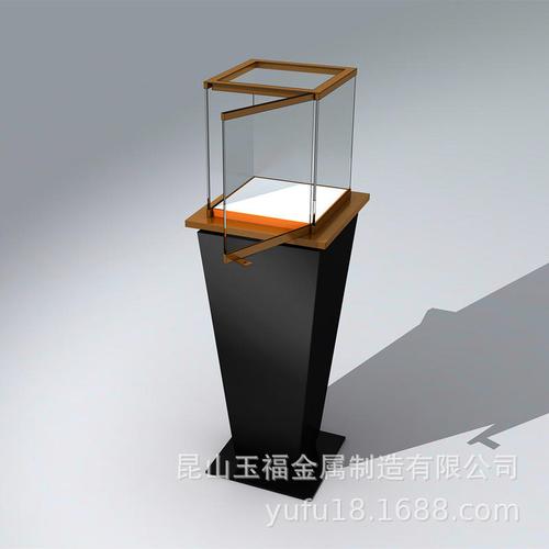 定制不锈钢超白玻璃精品珠宝展示柜化妆品护肤品饰品展柜展架加工